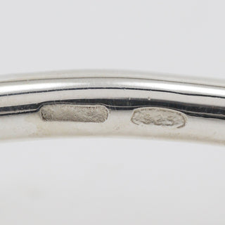 Gucci Logo square cuffs Silver 925