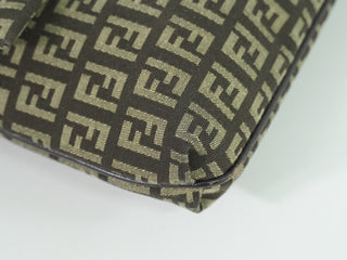 Fendi Mamma Baguette Shoulder Bag Canvas
