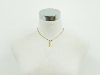 Christian Dior CD Pendant Necklace Gold-plated