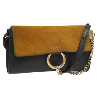 Chloe Faye Shoulder Bag Leather and Suede