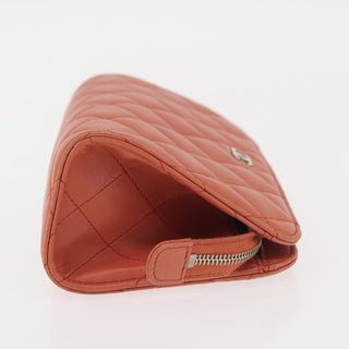 Chanel Classic Double Pocket Zip Pouch Quilted Lambskin