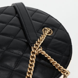 Chanel En Vogue Round Bag Crumpled Calfskin