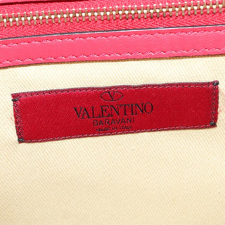 Valentino Garavani Rolling Rockstud Glam Lock Shoulder Bag Leather
