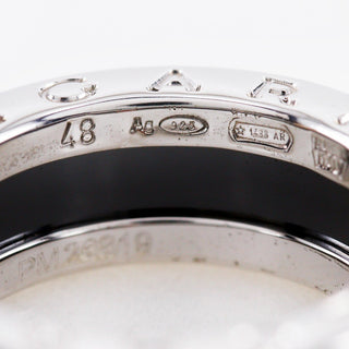 Bvlgari Save the Children One Band Ring Sterling Silver and Ceramic
