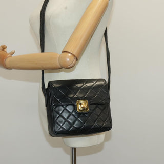 Chanel Vintage CC Pushlock Flap Bag Quilted Lambskin