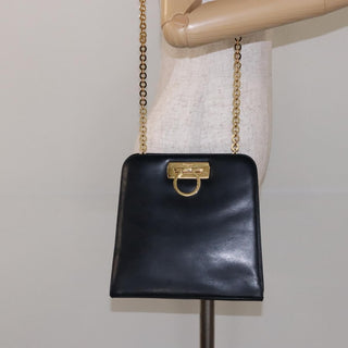 Salvatore Ferragamo Gancini Shoulder Bag Leather
