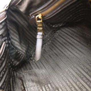 Prada Logo Convertible Boston Bag Canvas
