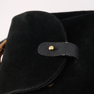 Gucci Vintage Bamboo Backpack Suede