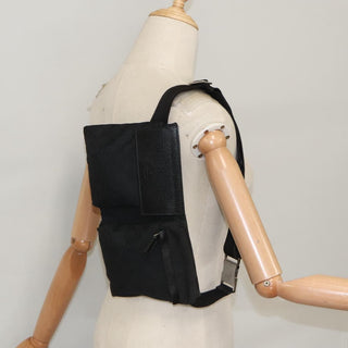 Gucci Vintage Double Belt Bag GG Canvas with Leather