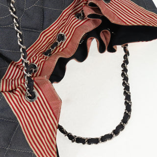 Chanel Stretch Spirit Cabas Quilted Denim