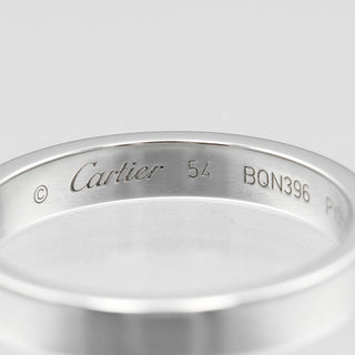 Cartier C de Cartier Wedding Band Ring Platinum