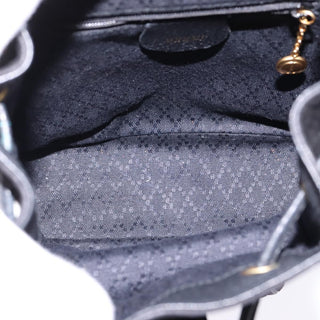 Gucci Vintage Bamboo Backpack Suede