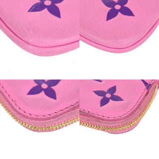 Louis Vuitton Charms Porte Monnaie Wallet PVC Over Printed Silk