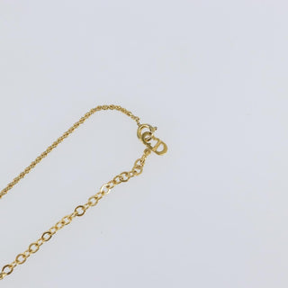Christian Dior CD Pendant Necklace Metal