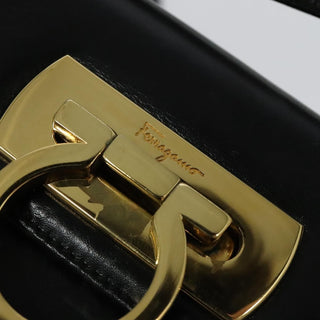 Salvatore Ferragamo Gancini Convertible Top Handle Bag Leather