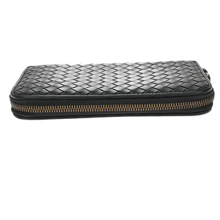 Bottega Veneta Intrecciato Long Zip  Wallet Leather