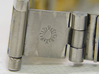 Hermes Clipper Quartz Watch Stainless Steel with Plated Metal and Mother of Pearl