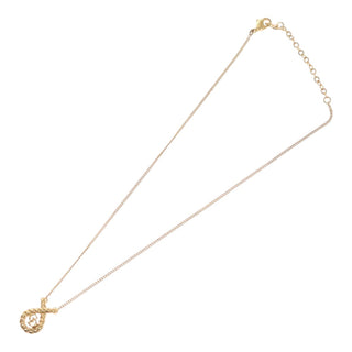 Christian Dior Vintage CD Pendant Necklace Metal