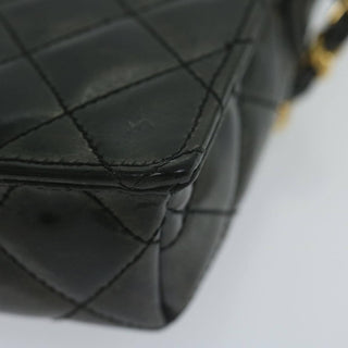 Chanel Vintage CC Flap Phone Holder Crossbody Bag Quilted Patent