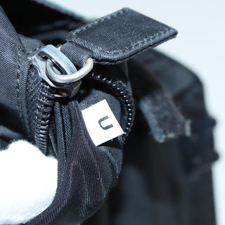 Prada Grommet Lock Flap Chain Shoulder Bag Leather