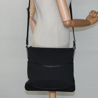 Gucci Zip Messenger Bag GG Canvas with Perforated Leather