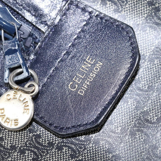 Celine Vintage Boston Bag Macadam Coated Canvas