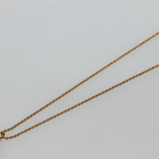 Christian Dior Logo Pendant Necklace Metal