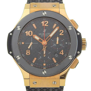 Hublot Big Bang Evolution Chronograph Automatic Watch Rose Gold and Rubber