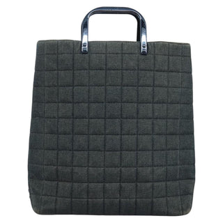 Chanel Chocolate Bar Tote Quilted Canvas