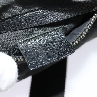 Gucci Vintage Double Belt Bag GG Canvas with Leather