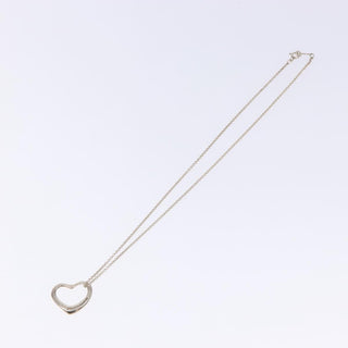 Tiffany & Co. Elsa Peretti Open Heart Pendant Necklace Sterling Silver
