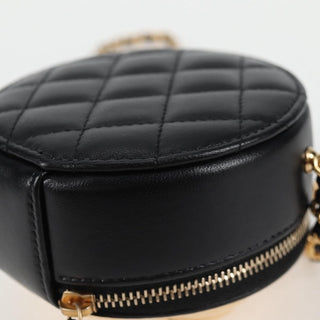 Chanel Round Camellia Coin Purse Leather
