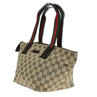 Gucci Web Zip Tote GG Canvas