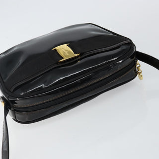 Salvatore Ferragamo Vala Shoulder Bag Patent Leather