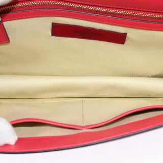 Valentino Garavani Rolling Rockstud Glam Lock Shoulder Bag Leather