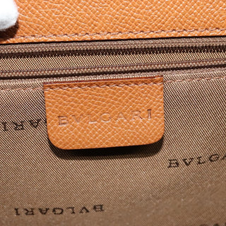 Bvlgari Turnlock Flap Convertible Top Handle Leather