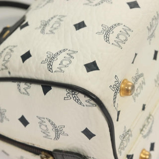 MCM Visetos Handbag Canvas and Leather