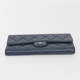 Chanel CC Gusset Classic Flap Wallet Quilted Lambskin
