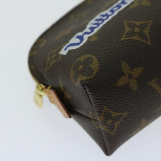 Louis Vuitton Cosmetic Pouch Limited Edition Patches Monogram Canvas
