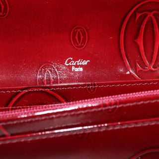 Cartier Happy Birthday Long Wallet Patent leather