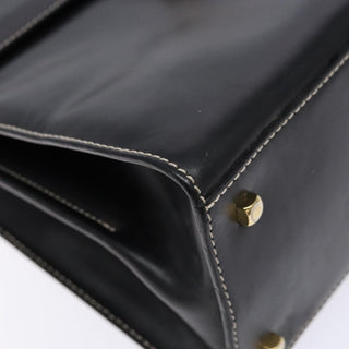 Salvatore Ferragamo Gancini Convertible Top Handle Bag Leather