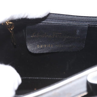 Salvatore Ferragamo Gancini Convertible Top Handle Bag Leather