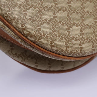 Celine Vintage Macadam Shoulder Bag Canvas and Leather
