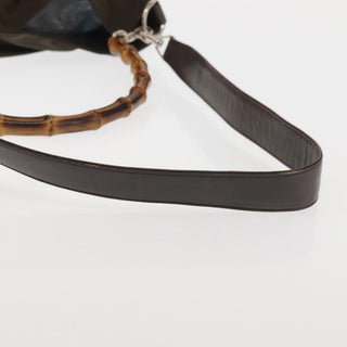 Gucci Sherry bamboo Shoulder Bag Nylon