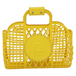 Fendi FF Logo Stamp Basket Tote PVC