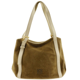 Loewe Anagram Shoulder Bag Suede