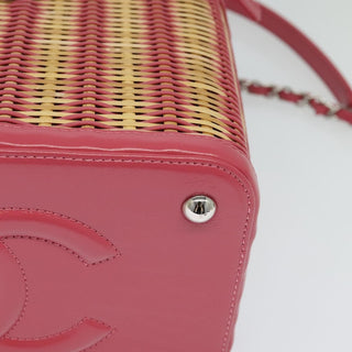 Chanel Take Away Vanity Case Rattan and Calfskin