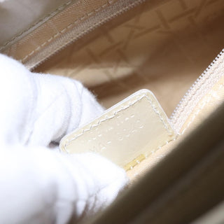 Christian Dior Pearl Lady Dior Bag Patent leather