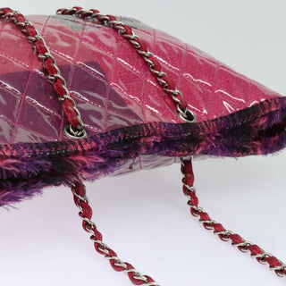 Chanel Funny Tweed Patchwork Tote Quilted Vinyl