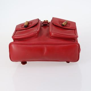 Gucci Vintage Bamboo Backpack Leather
